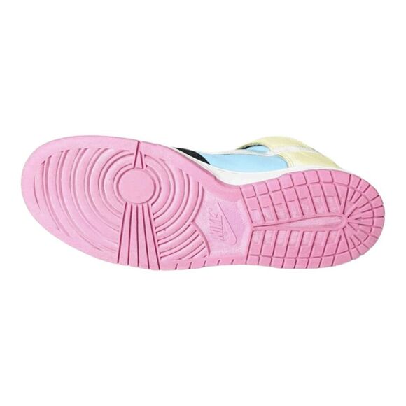 NIKE Dunk High 'High Powder Blue Lemon' Sneakers Size 10 - Picture 8 of 9